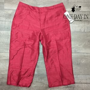 Ralph Lauren Petite Silk Capri Pants Size 14P